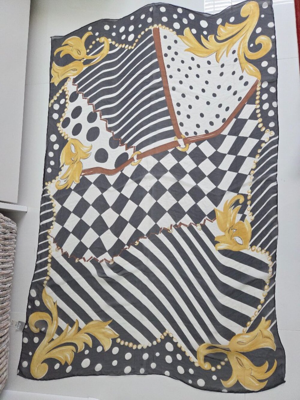 Vintage Rachel Pappo Silk Scarf
